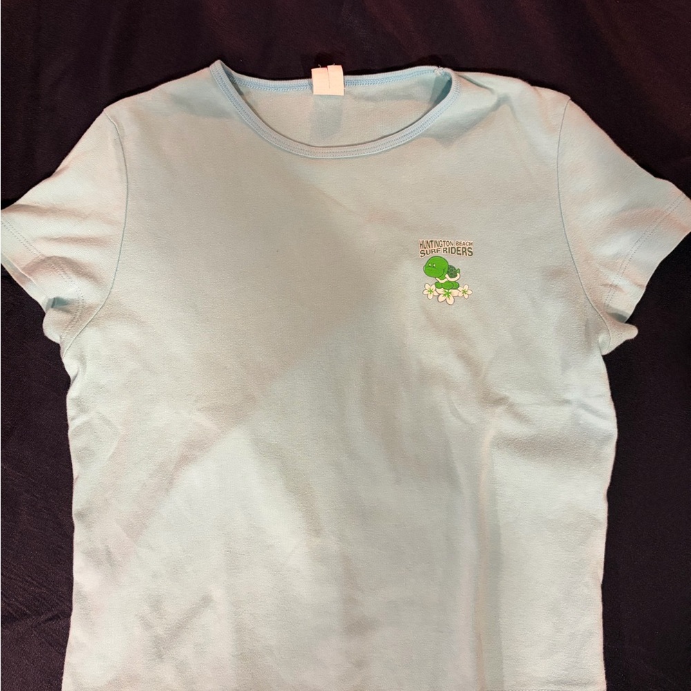 PacSun Light Blue Graphic Tee